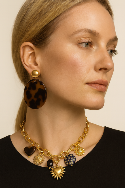 BOUCLES D'OREILLES Léopard