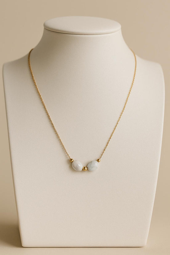 Collier Pierre Blanche