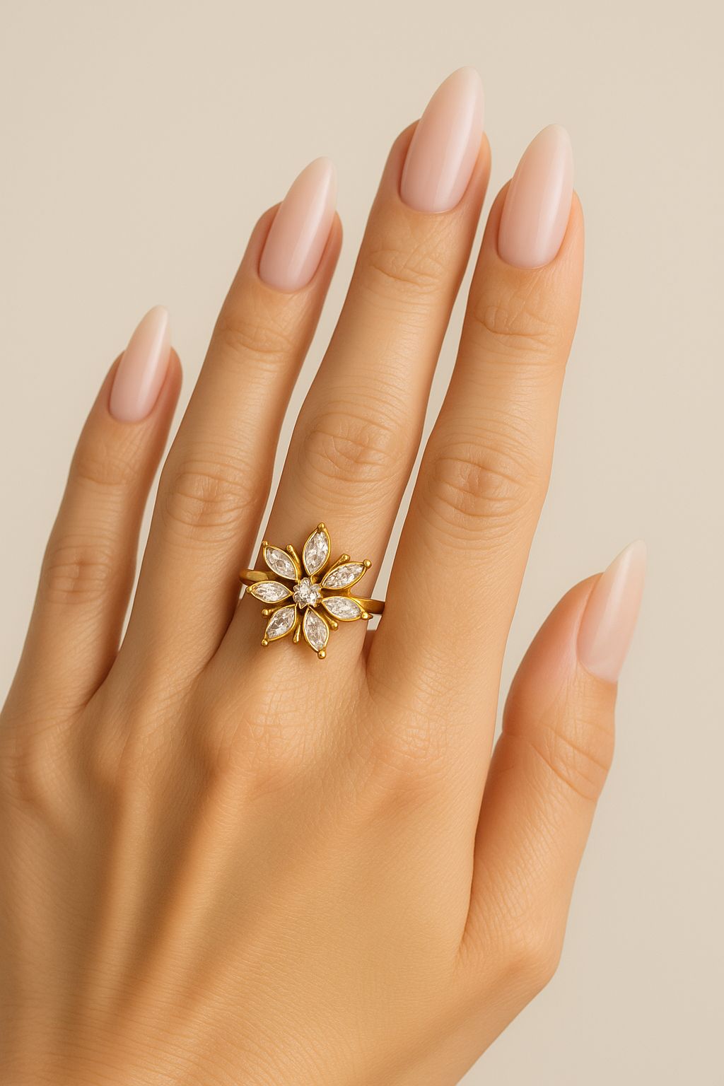 Bague Rotative fleur