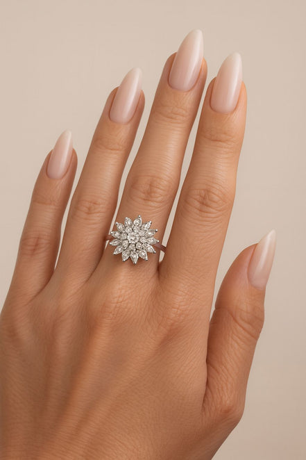 Bague Rotative fleur